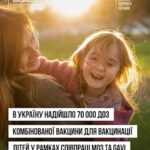 70 000 доз комбінованої вакцини для захисту дітей одразу від п’яти хвороб доставлені в Україну 70 000 доз комбінованої вакцини для захисту дітей одразу від п’яти хвороб доставлені в Україну