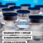 МОЗ України: вакцинація проти 11 інфекцій за Національним календарем щеплень є безоплатною